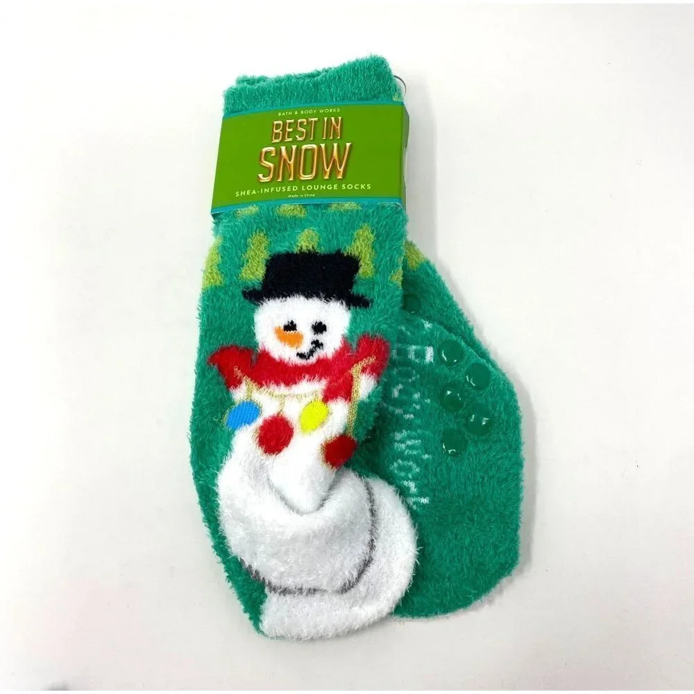 Bath & Body Works Shea-Infused Lounge Socks Holiday Themes  B34